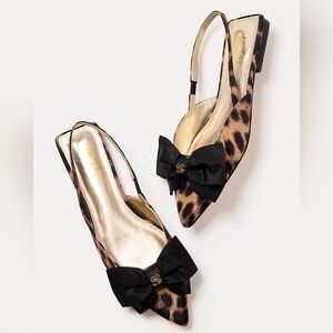 Brit Leopard Bow Slingback Shoe